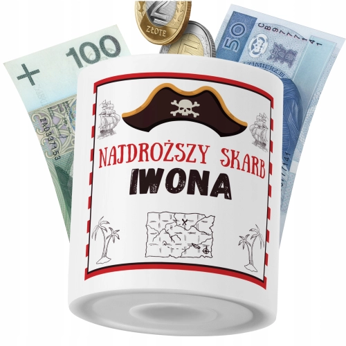 Skarbonka Dla Iwony Córki Dziecka z Nadrukiem ze Zdjęciem
