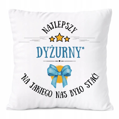Poduszka Dla Dyżurnego na Prezent z Nadrukiem ze Zdjęciem Biała PoliDraw