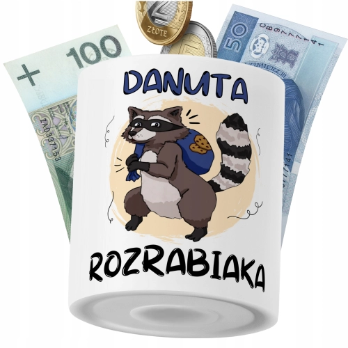 Skarbonka Dla Danuty Córki Dziecka z Nadrukiem ze Zdjęciem