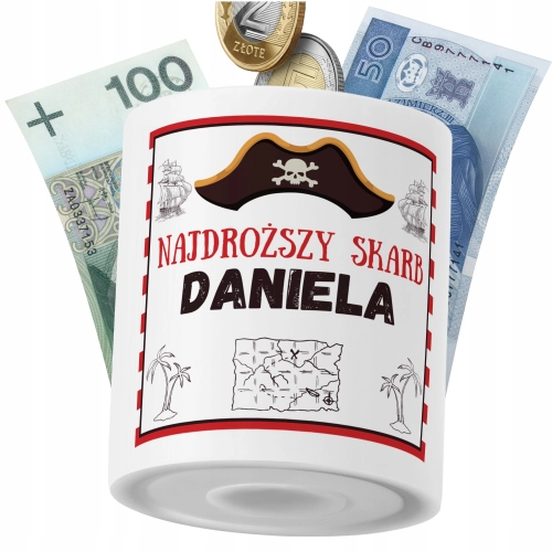 Skarbonka Dla Danieli Córki Dziecka z Nadrukiem ze Zdjęciem