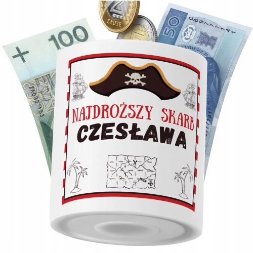 Skarbonka Dla Czesławy Córki Dziecka z Nadrukiem ze Zdjęciem