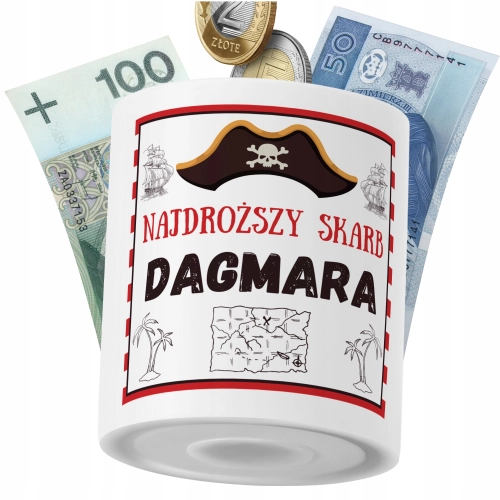 Skarbonka Dla Dagmary Córki Dziecka z Nadrukiem ze Zdjęciem