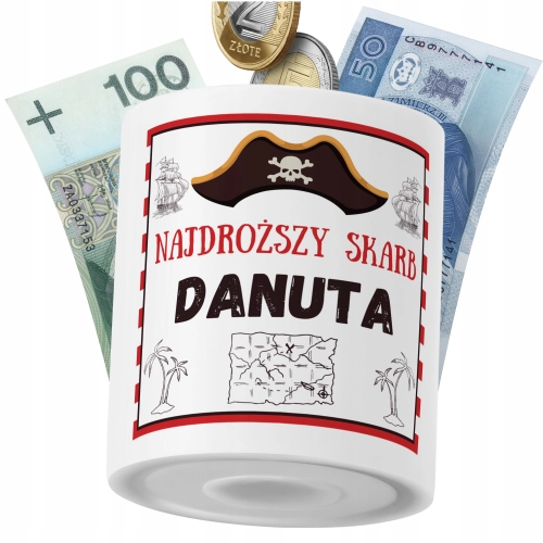 Skarbonka Dla Danuty Córki Dziecka z Nadrukiem ze Zdjęciem