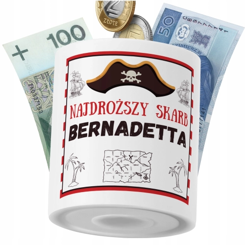 Skarbonka Dla Bernadetta Córki Dziecka z Nadrukiem ze Zdjęciem