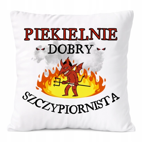 Poduszka Dla Szczypiornisty na Prezent z Nadrukiem ze Zdjęciem Biała
