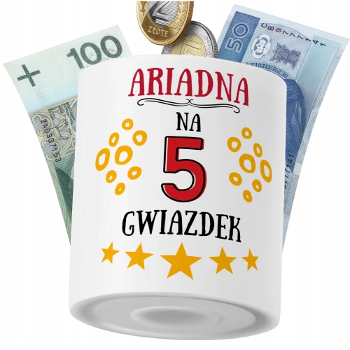 Skarbonka Dla Adriadny Córki Dziecka z Nadrukiem ze Zdjęciem