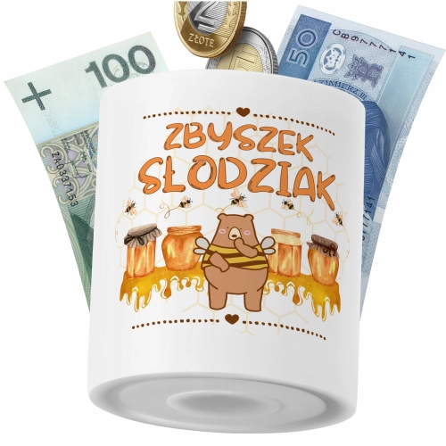 Skarbonka Dla Zbyszka Syna Dziecka z Nadrukiem ze Zdjęciem