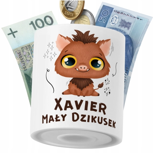 Skarbonka Dla Xaviera Syna Dziecka z Nadrukiem ze Zdjęciem