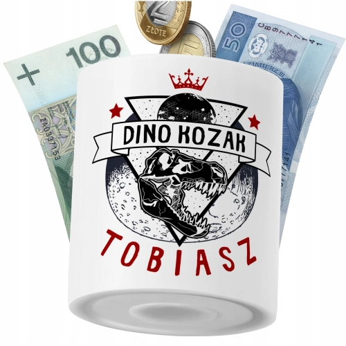 Skarbonka Dla Tobiasza Syna Dziecka z Nadrukiem ze Zdjęciem