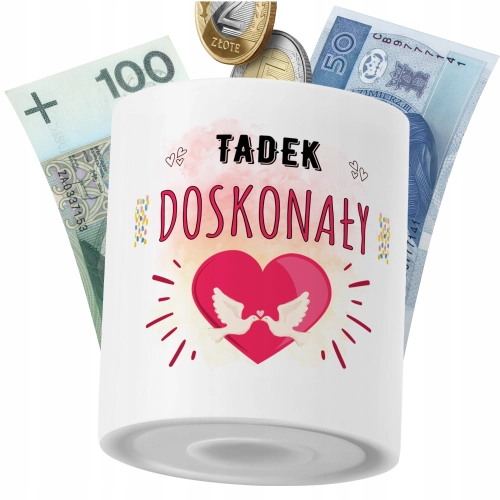 Skarbonka Dla Tadka Syna Dziecka z Nadrukiem ze Zdjęciem