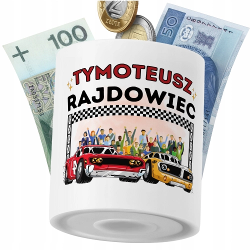 Skarbonka Dla Tymoteusza Syna Dziecka z Nadrukiem ze Zdjęciem