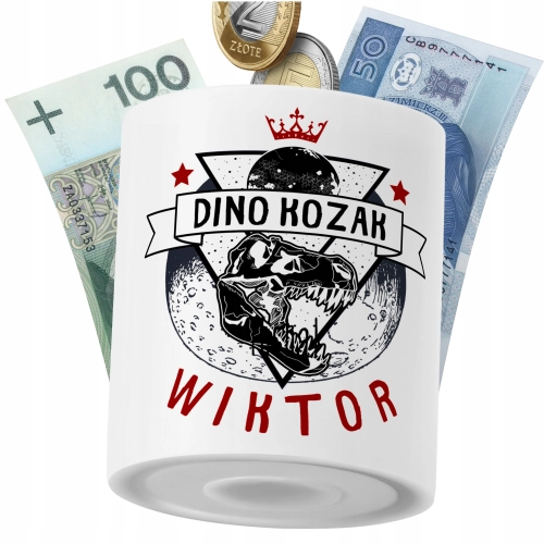 Skarbonka Dla Wiktora Syna Dziecka z Nadrukiem ze Zdjęciem