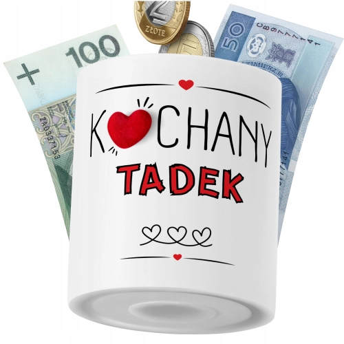 Skarbonka Dla Tadka Syna Dziecka z Nadrukiem ze Zdjęciem