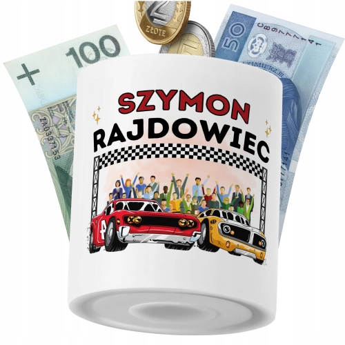 Skarbonka Dla Szymona Syna Dziecka z Nadrukiem ze Zdjęciem