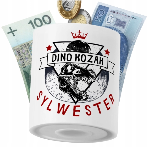 Skarbonka Dla Sylwestra Syna Dziecka z Nadrukiem ze Zdjęciem