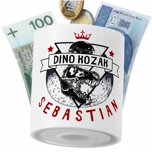 Skarbonka Dla Sebastiana Syna Dziecka z Nadrukiem ze Zdjęciem