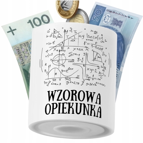 Skarbonka Dla Opiekunki na Prezent z Nadrukiem ze Zdjęciem PoliDraw