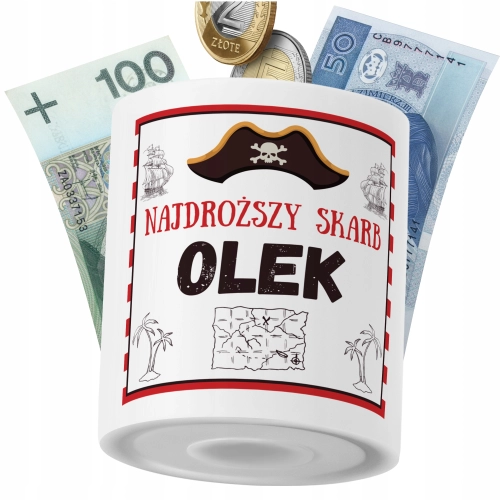 Skarbonka Dla Olka Syna Dziecka z Nadrukiem ze Zdjęciem