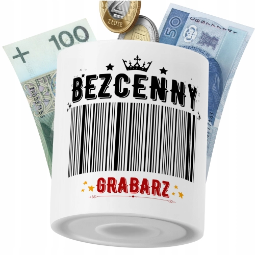 Skarbonka Dla Grabarza na Prezent z Nadrukiem ze Zdjęciem PoliDraw