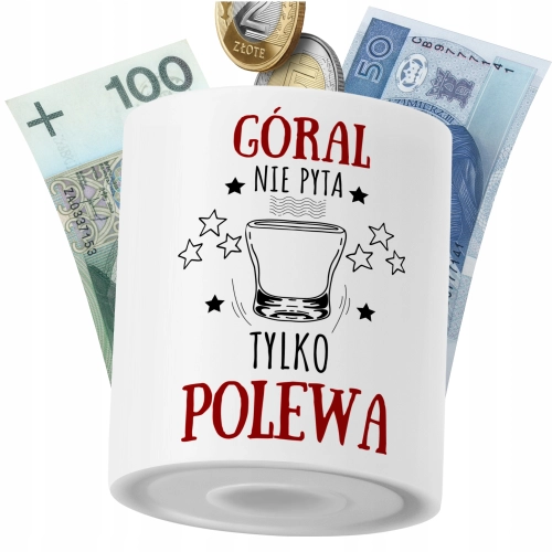 Skarbonka Dla Górala na Prezent z Nadrukiem ze Zdjęciem PoliDraw