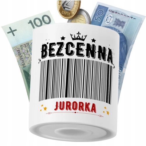 Skarbonka Dla Jurorki na Prezent z Nadrukiem ze Zdjęciem PoliDraw