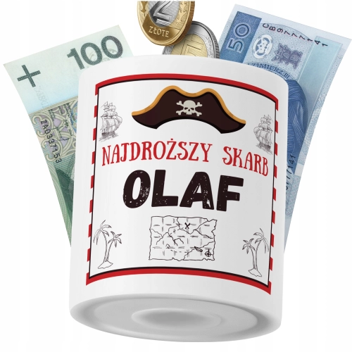 Skarbonka Dla Olafa Syna Dziecka z Nadrukiem ze Zdjęciem