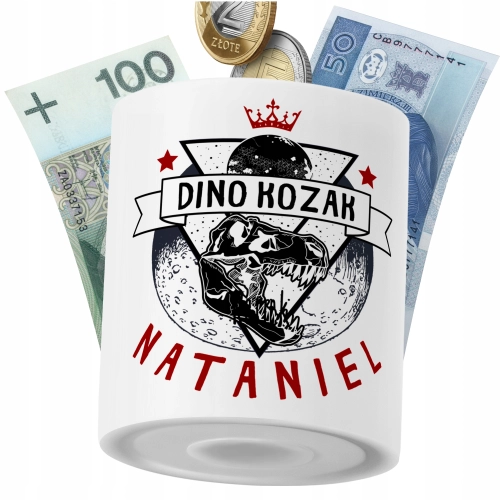 Skarbonka Dla Nataniela Syna Dziecka z Nadrukiem ze Zdjęciem