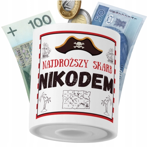 Skarbonka Dla Nikodema Syna Dziecka z Nadrukiem ze Zdjęciem