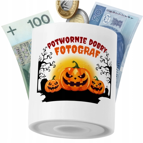 Skarbonka Dla Fotografa na Prezent z Nadrukiem ze Zdjęciem PoliDraw