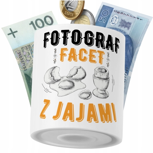 Skarbonka Dla Fotografa na Prezent z Nadrukiem ze Zdjęciem PoliDraw