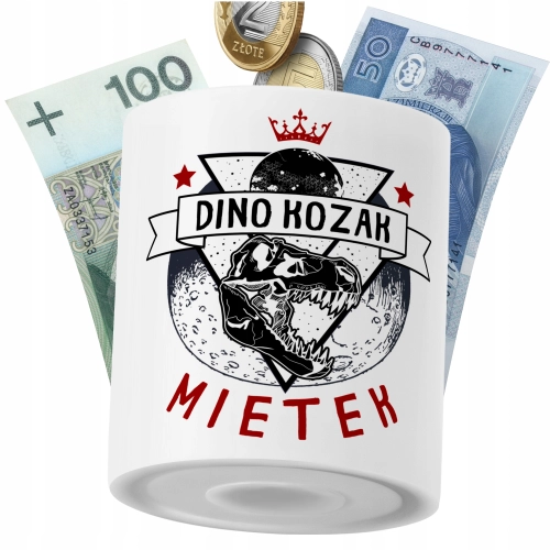 Skarbonka Dla Mietka Syna Dziecka z Nadrukiem ze Zdjęciem