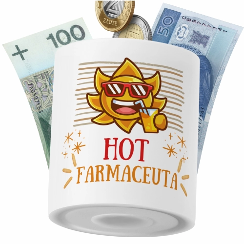 Skarbonka Dla Farmaceuty na Prezent z Nadrukiem ze Zdjęciem PoliDraw
