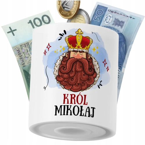 Skarbonka Dla Mikołaja Syna Dziecka z Nadrukiem ze Zdjęciem