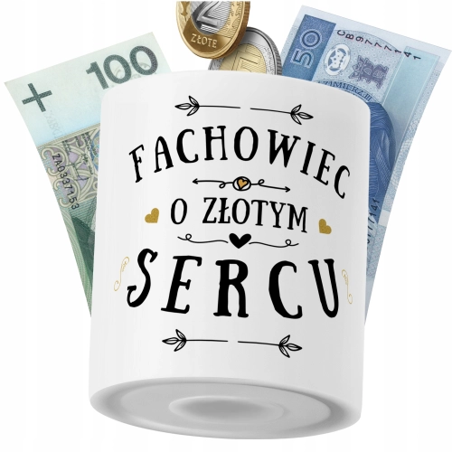 Skarbonka Dla Fachowca na Prezent z Nadrukiem ze Zdjęciem PoliDraw