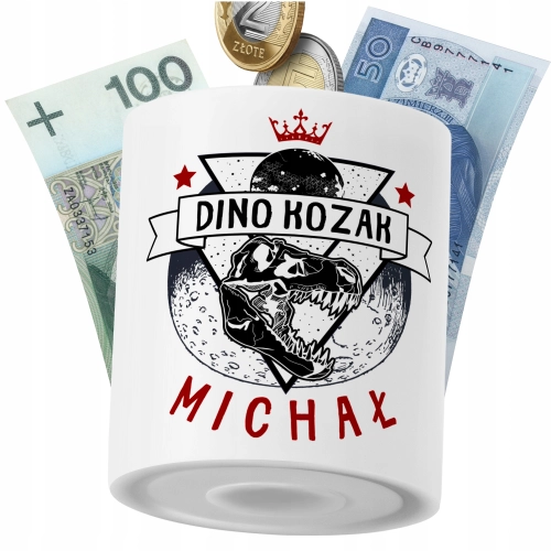 Skarbonka Dla Michała Syna Dziecka z Nadrukiem ze Zdjęciem