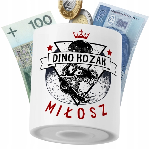 Skarbonka Dla Miłosza Syna Dziecka z Nadrukiem ze Zdjęciem