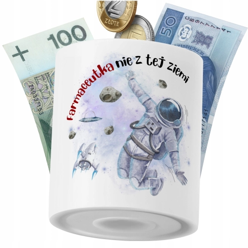 Skarbonka Dla Farmaceutki na Prezent z Nadrukiem ze Zdjęciem PoliDraw