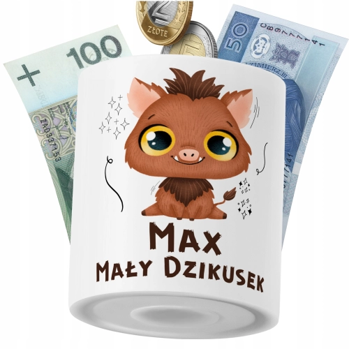 Skarbonka Dla Maxa Syna Dziecka z Nadrukiem ze Zdjęciem