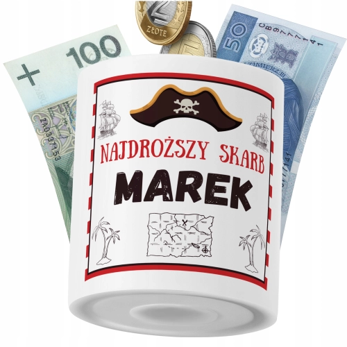 Skarbonka Dla Marka Syna Dziecka z Nadrukiem ze Zdjęciem