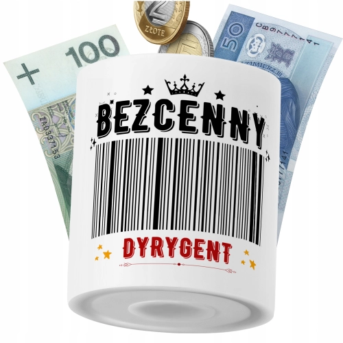 Skarbonka Dla Dyrygenta na Prezent z Nadrukiem ze Zdjęciem PoliDraw