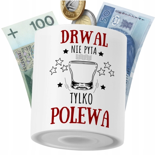 Skarbonka Dla Drwala na Prezent z Nadrukiem ze Zdjęciem PoliDraw