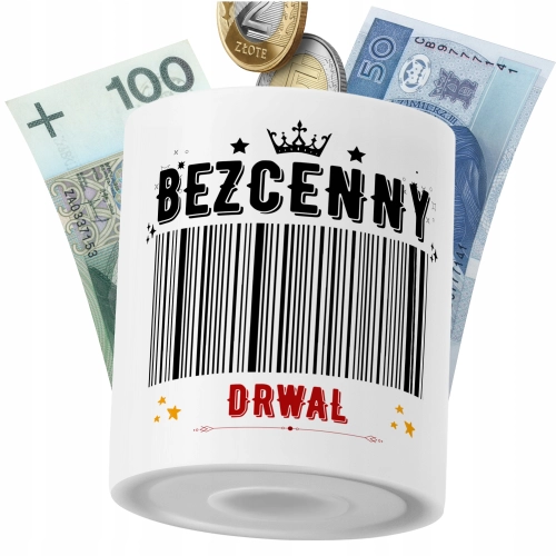 Skarbonka Dla Drwala na Prezent z Nadrukiem ze Zdjęciem PoliDraw