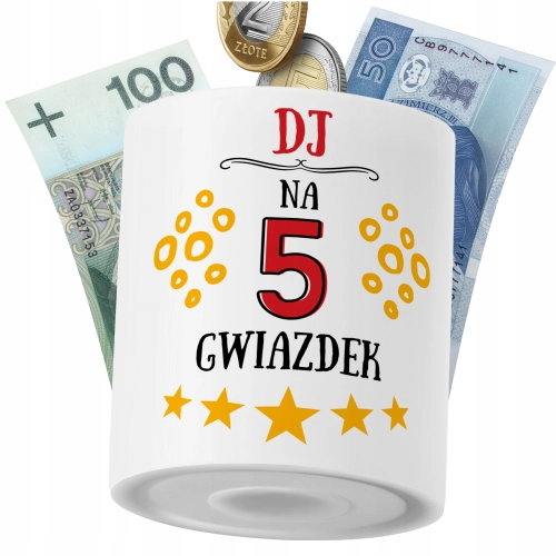 Skarbonka Dla Dja na Prezent z Nadrukiem ze Zdjęciem PoliDraw