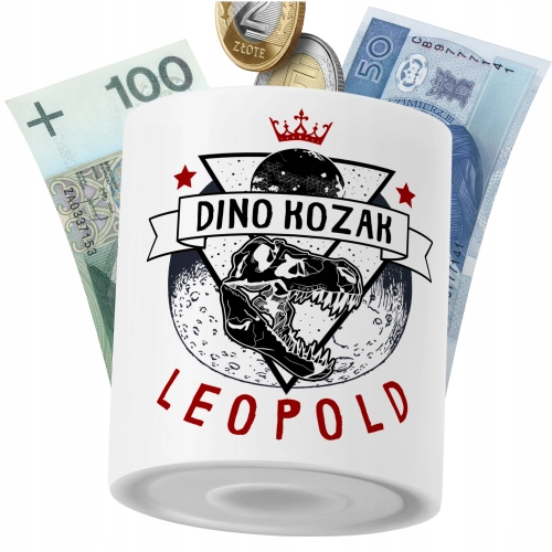 Skarbonka Dla Leopolda Syna Dziecka z Nadrukiem ze Zdjęciem