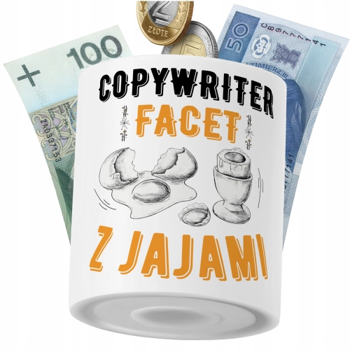 Skarbonka Dla Copywritera na Prezent z Nadrukiem ze Zdjęciem PoliDraw