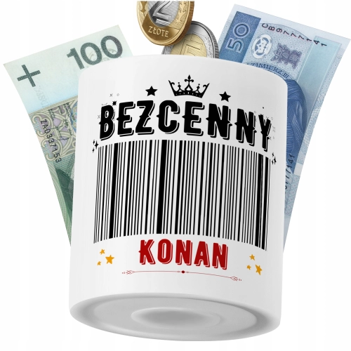 Skarbonka Dla Konana Syna Dziecka z Nadrukiem ze Zdjęciem