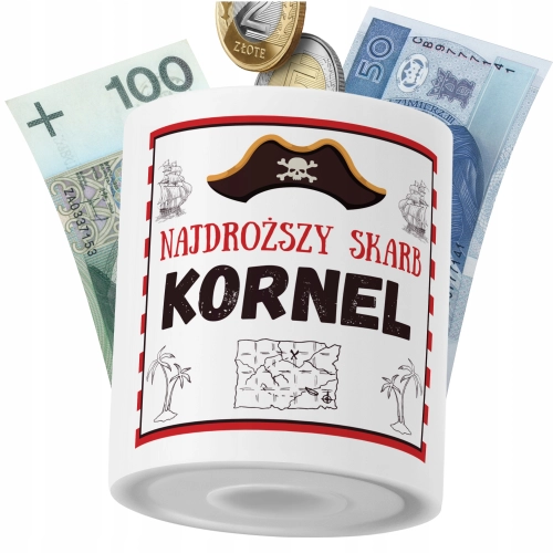 Skarbonka Dla Kornela Syna Dziecka z Nadrukiem ze Zdjęciem