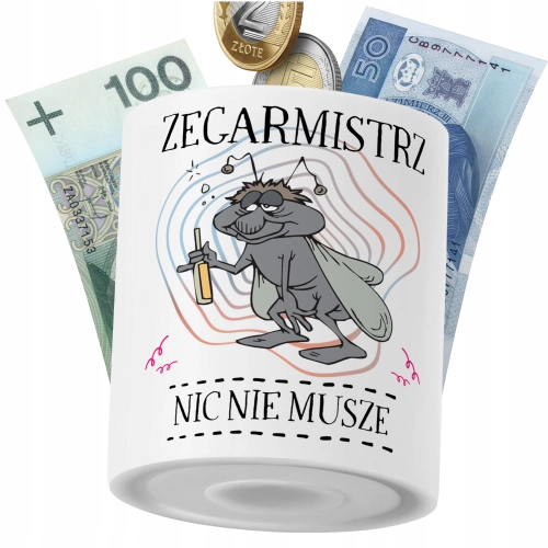 Skarbonka Dla Zegarmistrza na Prezent z Nadrukiem ze Zdjęciem PoliDraw