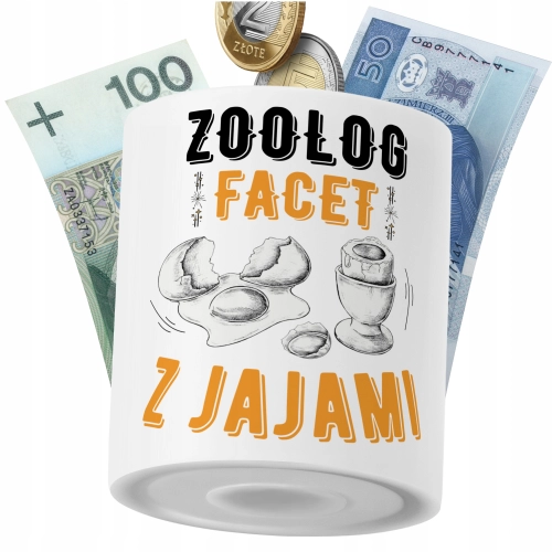Skarbonka Dla Zoologa na Prezent z Nadrukiem ze Zdjęciem PoliDraw