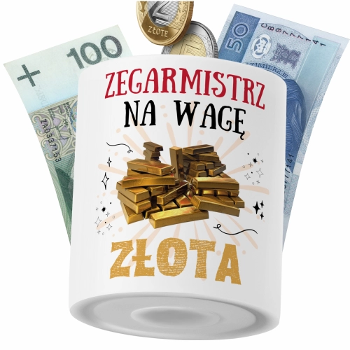 Skarbonka Dla Zegarmistrza na Prezent z Nadrukiem ze Zdjęciem PoliDraw